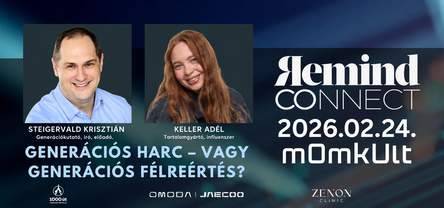 Remind Connect generációs harc vagy generációs félreértés esemény 2026.02.24. MOMkult
